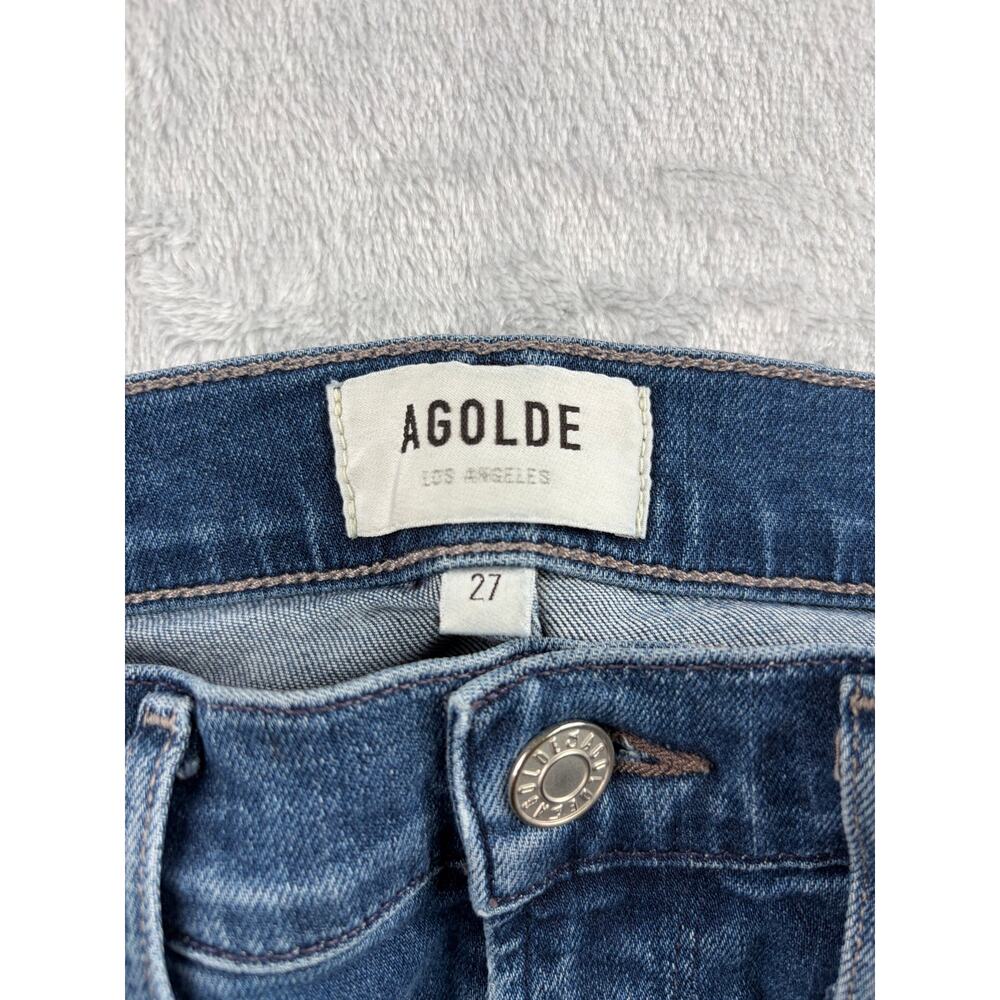 AGOLDE Sophie High Rise Raw Hem Crop Denim Jeans - Size 27 - Picture 8 of 9